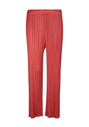 Issey Miyake Pleats Please Red Trousers