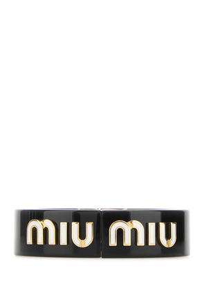 Miu Miu Black Plexiglass Bracelet