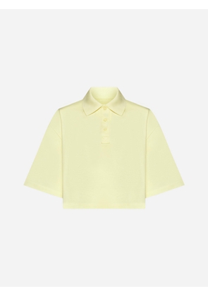 Bottega Veneta Cropped Cotton Polo Shirt