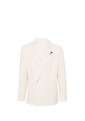 Lardini Double-Breasted Knitted Blazer