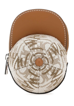 J.w. Anderson Two-Tone Canvas And Leather Nano Cap Crossbody Bag