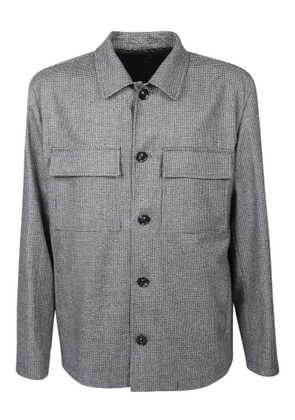 Lardini Long Sleeves Black/grey Overshirt