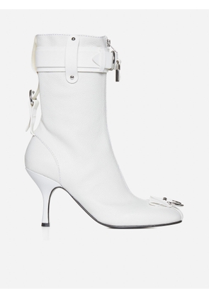 J.w. Anderson Punk Leather Ankle Boots