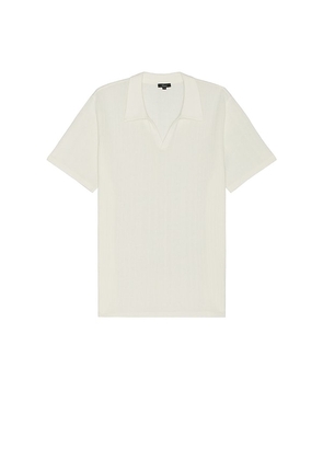 Rails Etanne Polo Shirt in Cream. Size M, S.