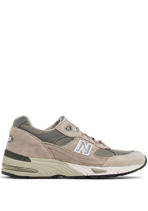 New Balance 991v1 logo-patch sneakers - Brown