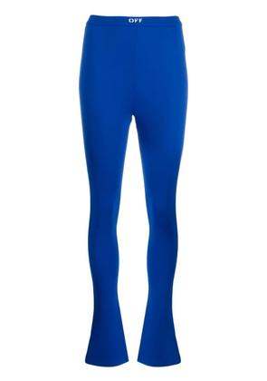 Off-White side-slit high-waisted leggings - Blue