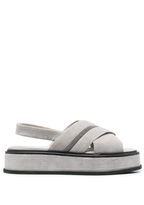 Fabiana Filippi 45mm chunky open-toe sandals - Grey