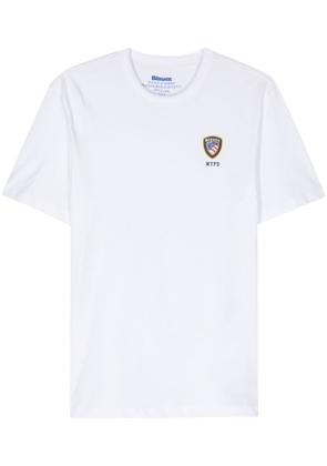Blauer logo-print cotton T-shirt - White