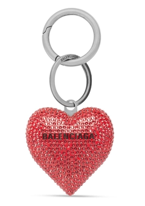 Balenciaga Valentine's Strass key chain - Red