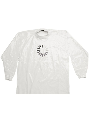 Balenciaga Loading Error-print long sleeve top - White