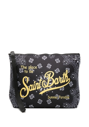 MC2 Saint Barth bandana-print wash bag - Black