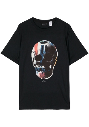 PS Paul Smith Skull Cotton T-shirt - Blue