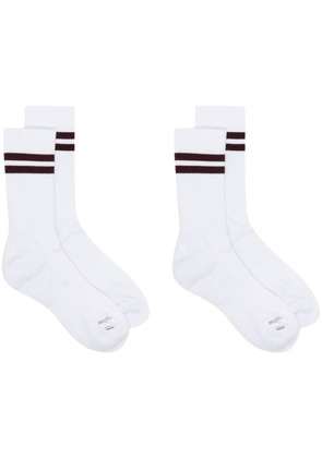visvim Two-stripe Socks - White