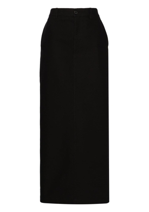 WARDROBE.NYC Drill column maxi skirt - Black