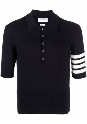 Thom Browne 4-Bar jersey polo shirt - Blue