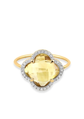 Morganne Bello 18kt yellow gold citrine diamond ring
