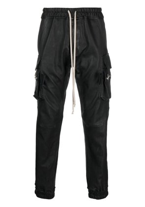 Rick Owens drawstring-waist drop-crotch trousers - Black