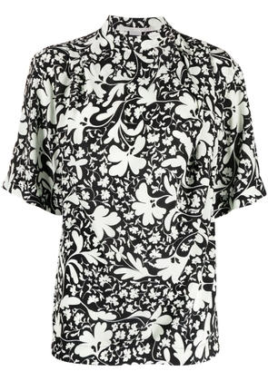 Stella McCartney floral-print silk blouse - Black