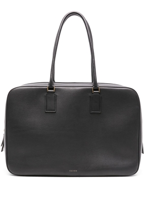 The Row Domino leather tote bag - Black