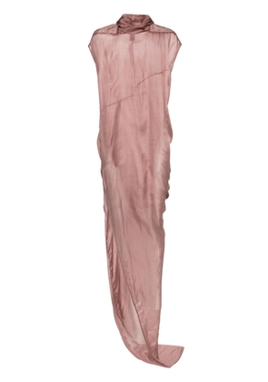 Rick Owens Edfu T silk dress - Pink