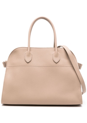 The Row Soft Margaux 12 leather tote bag - Neutrals