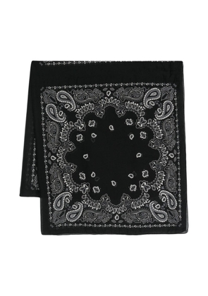 Destin Cot bandana-print scarf - Black