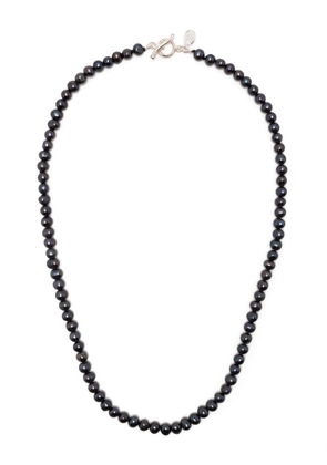DOWER AND HALL Peacock pearl necklace - Grey
