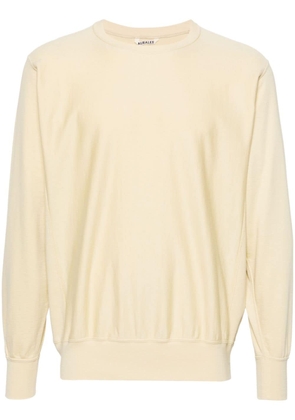 Auralee crew-neck cotton sweatshirt - Neutrals