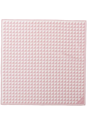 Prada geometric-print silk scarf - Pink