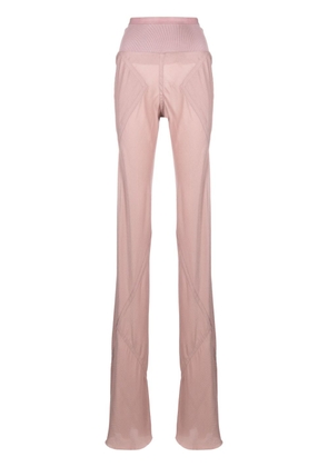 Rick Owens bias-cut high-waisted trousers - Pink