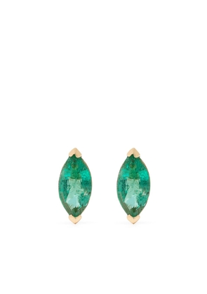 SHAY 18kt yellow gold emerald stud earrings