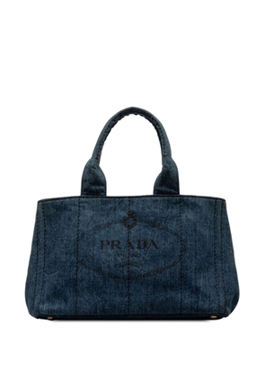 Prada Pre-Owned 2013-2023 Canapa Logo Denim satchel - Blue