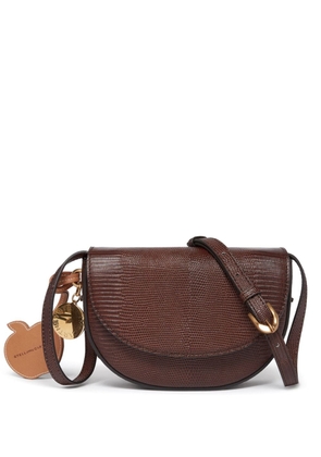 Stella McCartney Frayme scale-embossed shoulder bag - Brown