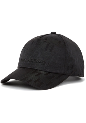 Karl Lagerfeld K/Etch monogram-jacquard baseball cap - Black