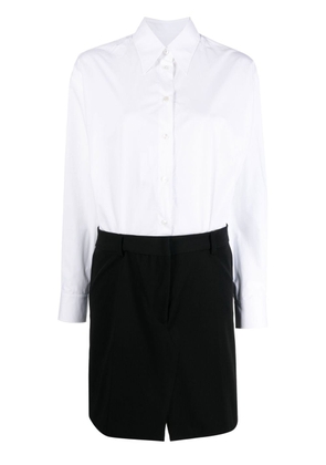 MM6 Maison Margiela long-sleeve shirt dress - White