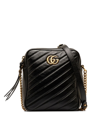 Gucci Pre-Owned 2016-2023 GG Marmont Double Zip Camera crossbody bag - Black