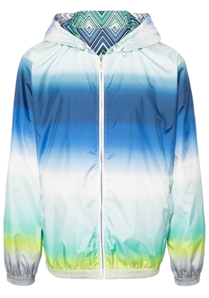 Missoni ombré-effect hooded jacket - Blue
