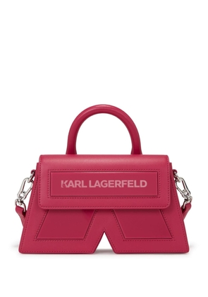 Karl Lagerfeld Ikon K leather crossbody bag - Pink