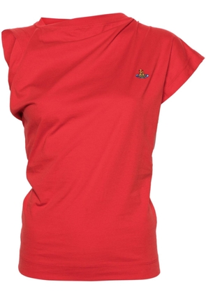 Vivienne Westwood Hebo asymmetric cotton T-shirt - Red