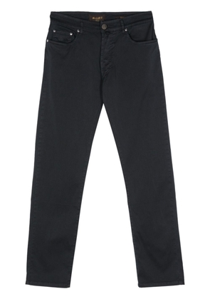 Moorer Pavel tapered trousers - Blue