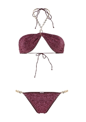 Oséree Lumière O Chain lurex bikini - Purple