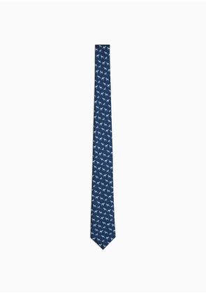 OFFICIAL STORE Asv Silk Tie With Puppy Print