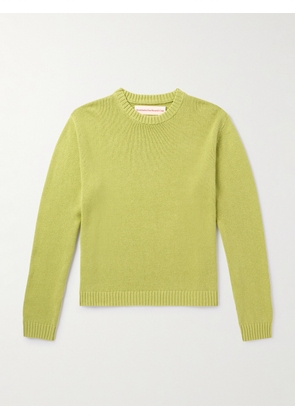 Stockholm Surfboard Club - Logo-Jacquard Knitted Sweater - Men - Green - XS