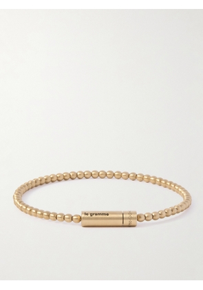 Le Gramme - Le 15 18-Karat Gold Beaded Bracelet - Men - Gold - L