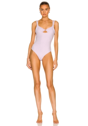 SIMKHAI Holly Swimsuit in Lupine - Lavender. Size XS (also in ).