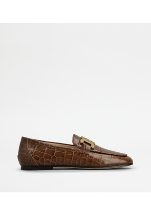 Tod's - Kate Loafers in Leather, BROWN, 35 - Shoes
