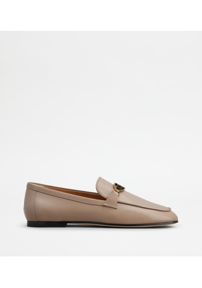 Tod's - Loafers in Leather, BEIGE, 35.5 - Shoes