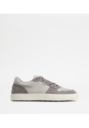 Tod's - Sneakers in Leather, GREY, 10 - Shoes