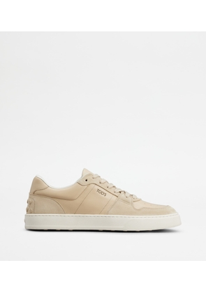Tod's - Sneakers in Suede, BEIGE, 10 - Shoes