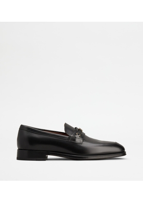 Tod's - Loafers in Leather, BLACK, 10 - Shoes